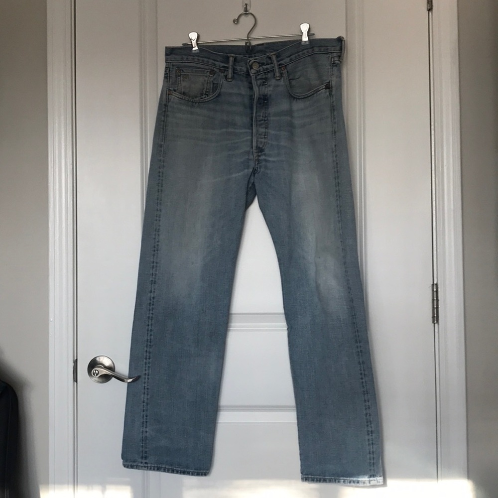 RRL Men's Faded Wash Jeans